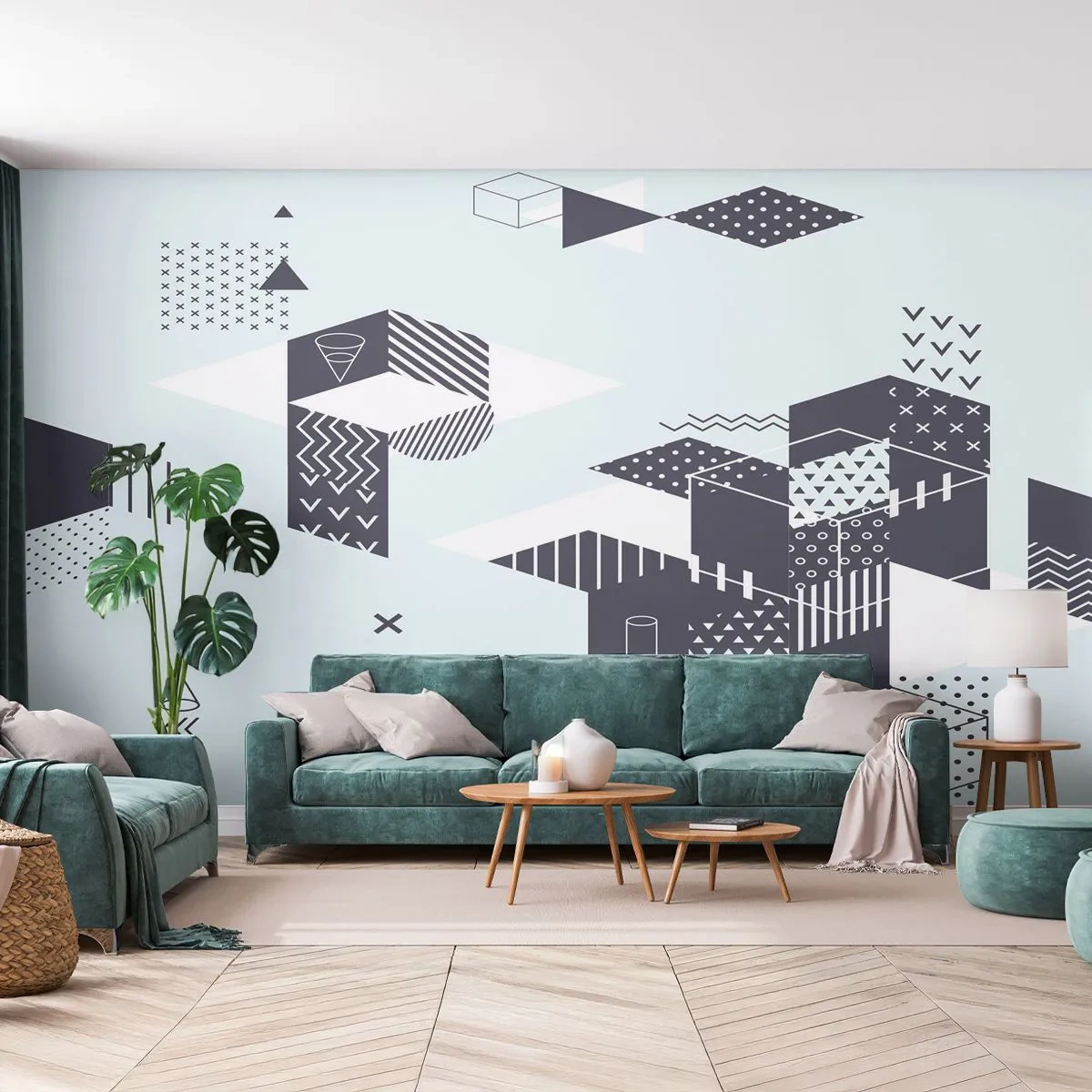Tapet Autoadeziv Deluxe Sticker - În sufletul matematicii - Abstracția, Bucată, Model modern - 250x175 cm