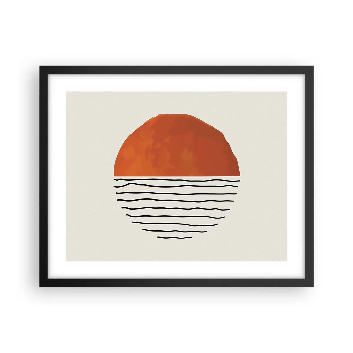 Poster în ramă neagră - În stil japonez - 50x40 cm