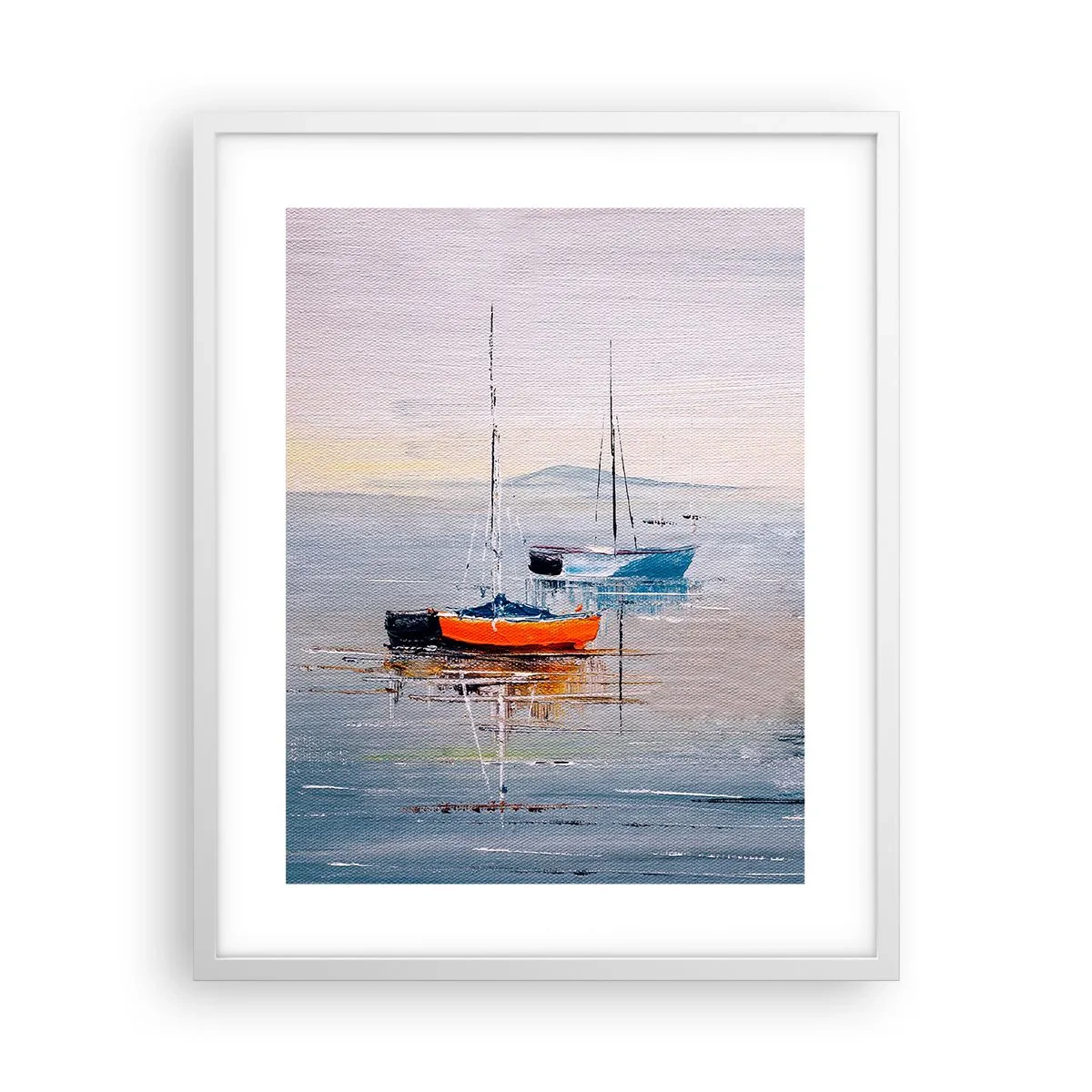 Poster în ramă albă - O odihnă binemeritată - 40x50 cm