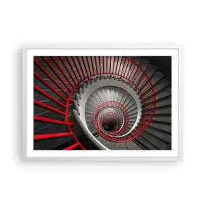 Poster în ramă albă - Jocuri arhitecturale - 70x50 cm