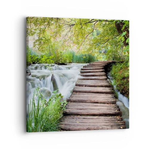 Tablou pe pânză - Nu este deloc o apă liniștită - 30x30 cm