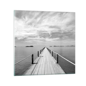 Tablou pe sticlă - Ce zici de o călătorie... - 30x30 cm