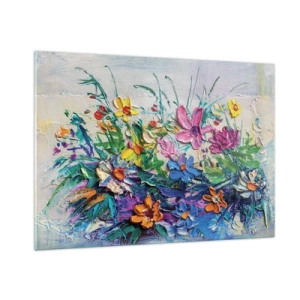 Tablou pe sticlă - Nu este deloc o natură moartă - 100x70 cm