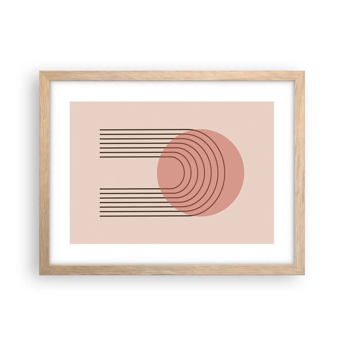 Poster în ramă de stejar deschis - Atracție irezistibilă - 40x30 cm