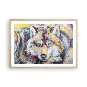 Poster în ramă de stejar deschis - Pace pentru cel drag - 70x50 cm