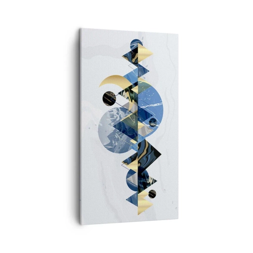 Tablou pe pânză - Peisaj geometric - 45x80 cm