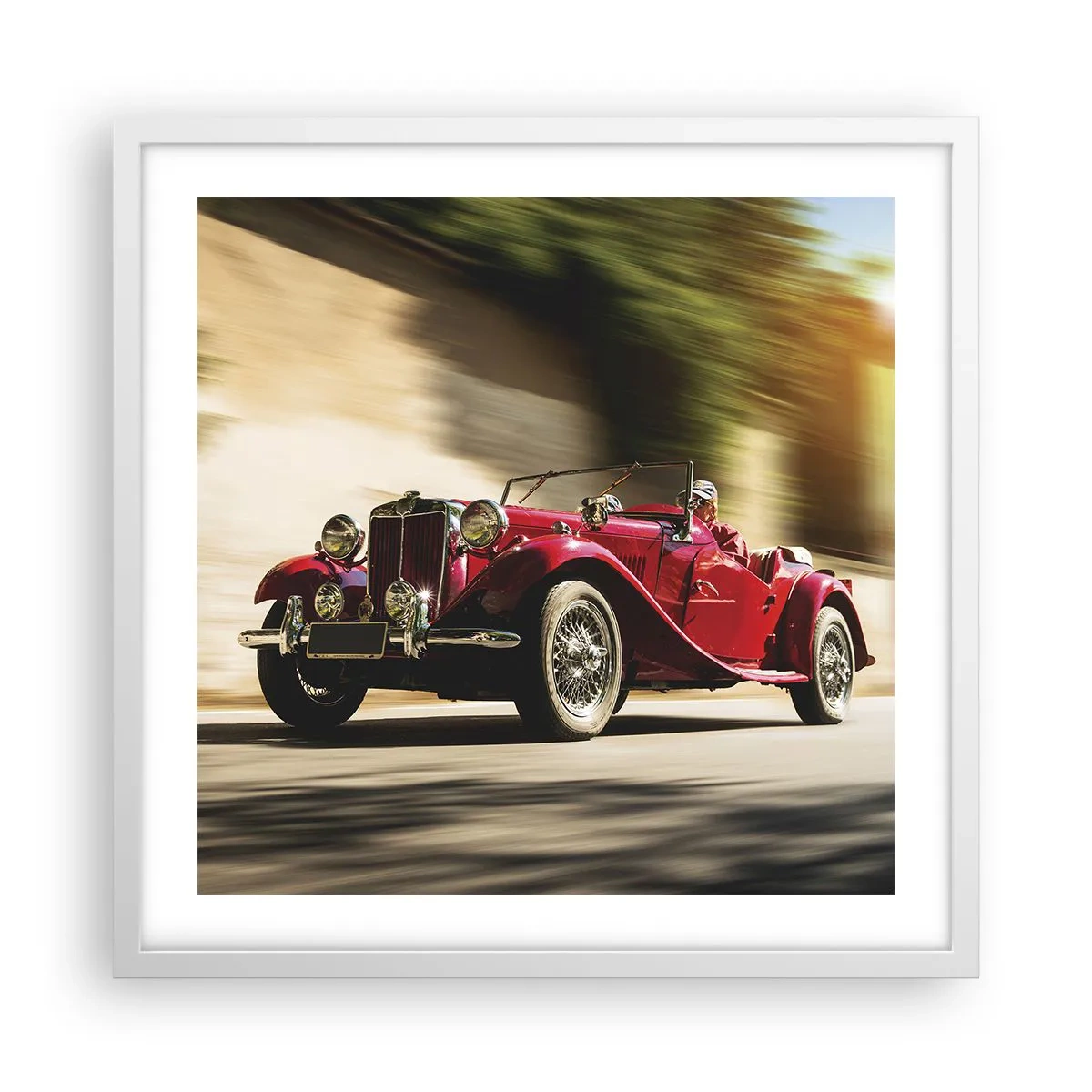 Poster în ramă albă - Mai frumoasă decât Nike din Samothrace - 50x50 cm