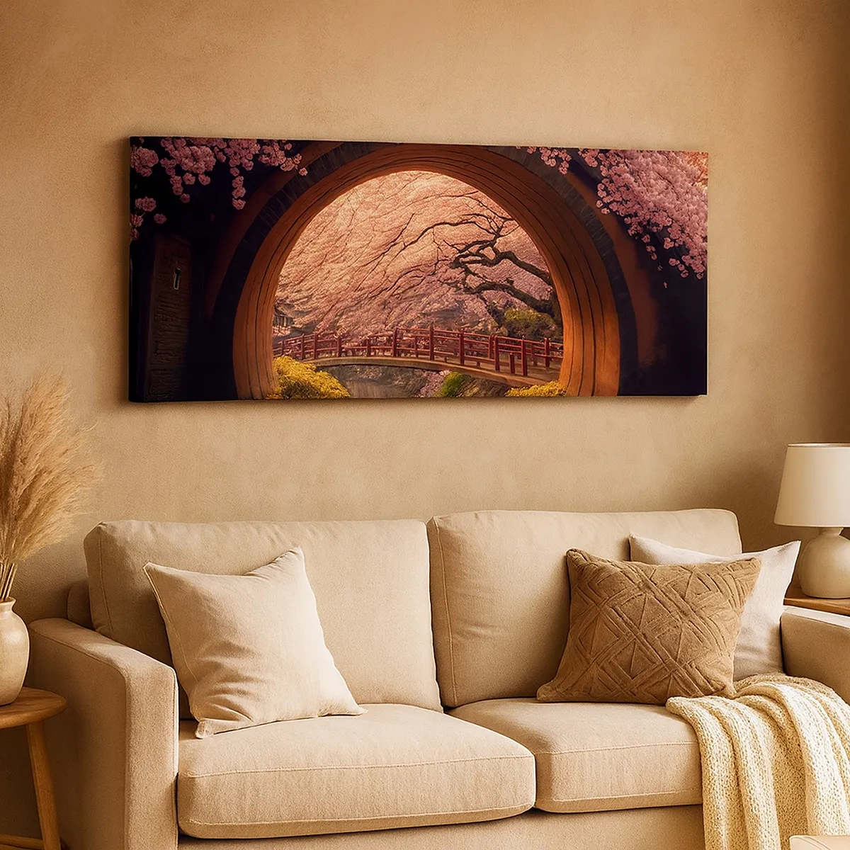 Tablou pe pânză - Primăvara japoneză - 30x30 cm