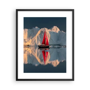 Poster în ramă neagră - La capătul lumii - 40x50 cm