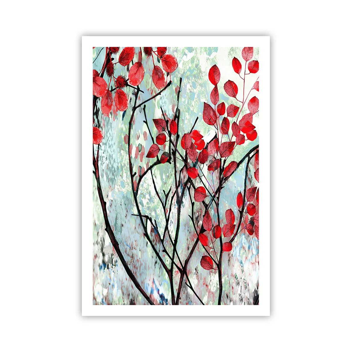 Poster - Arbore în stacojiu - 61x91 cm