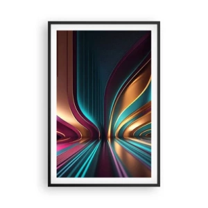 Poster în ramă neagră - Arhitectură de lumină - 61x91 cm