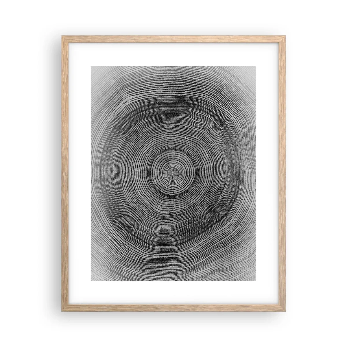 Poster în ramă de stejar deschis - Un semn al vremurilor - 40x50 cm