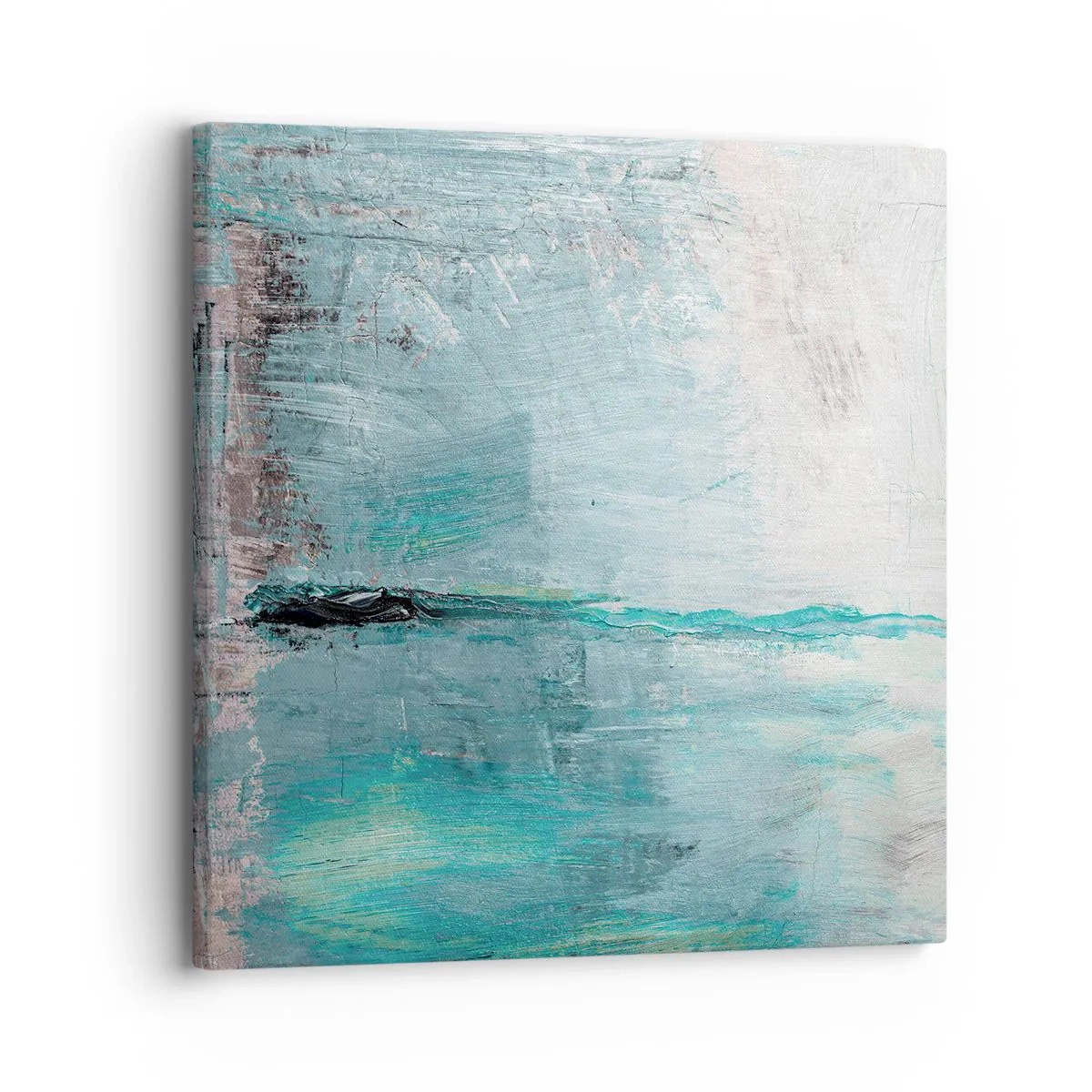 Tablou pe pânză - Orizontal în albastru - 30x30 cm