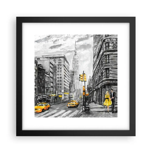 Poster în ramă neagră - O poveste din New York - 30x30 cm