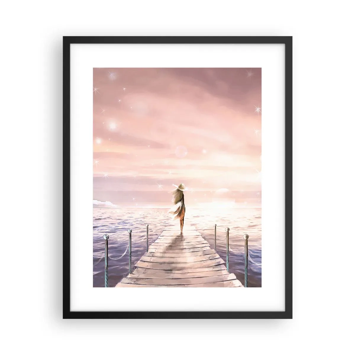 Poster în ramă neagră - În lumina unui vis - 40x50 cm