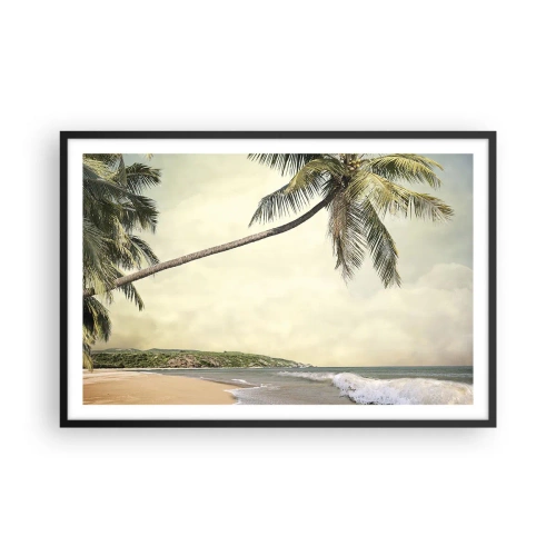 Poster în ramă neagră - Vis tropical - 91x61 cm