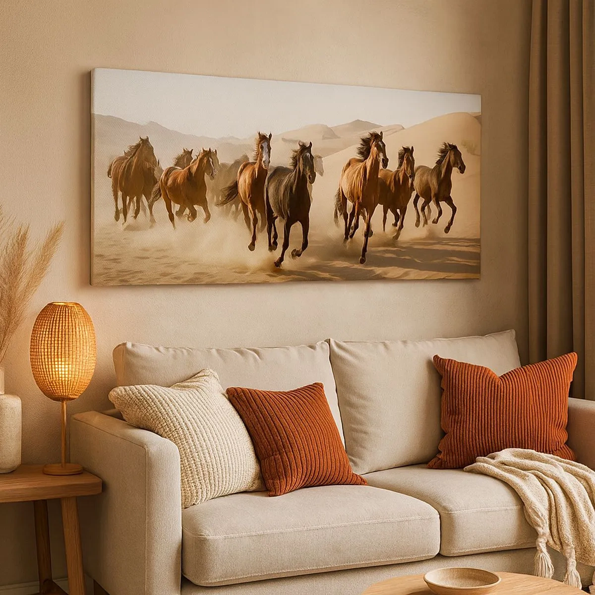 Tablou pe pânză - Liberi ca vântul - 100x40 cm