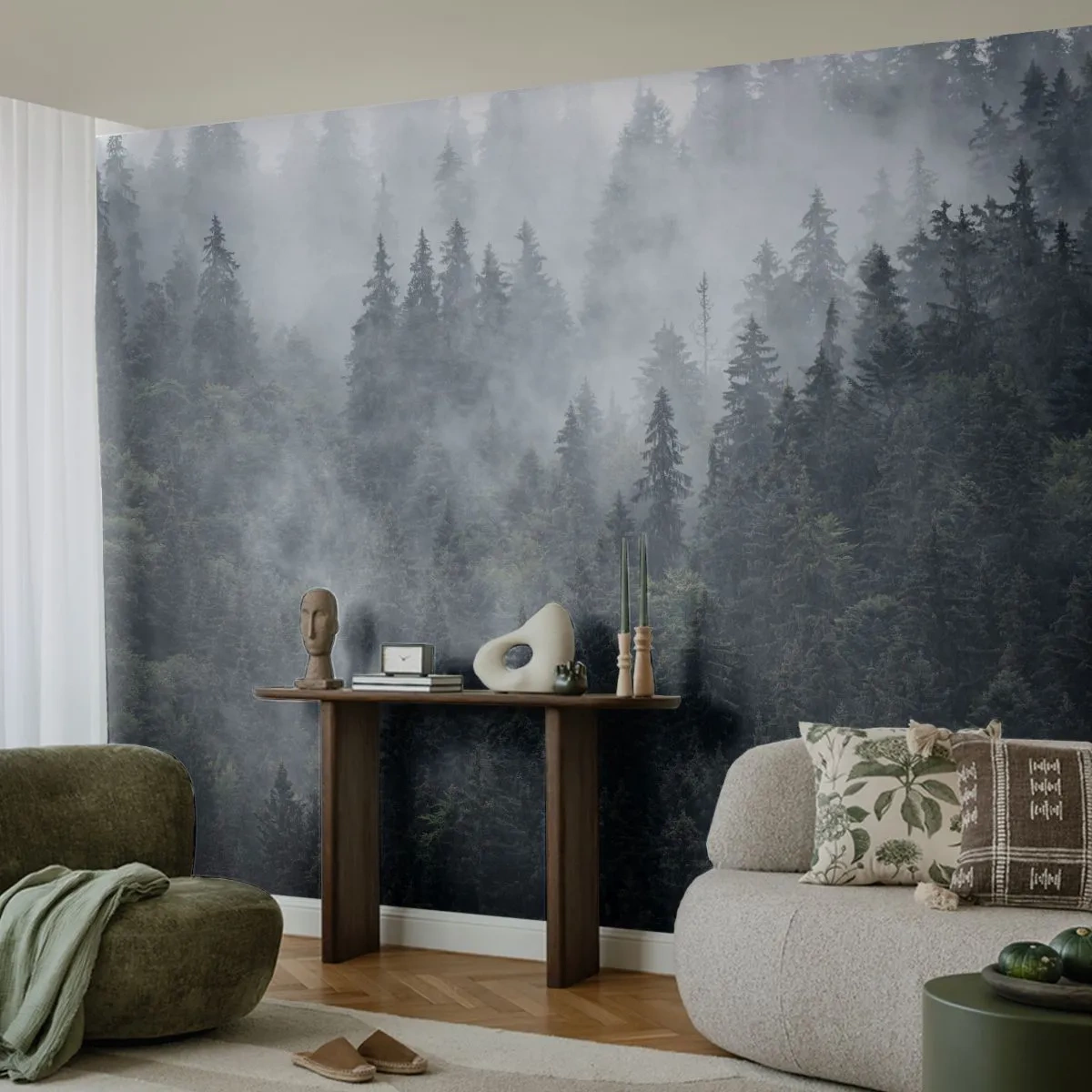 Tapet Standard Eco - Zori de pădure - Peisaj, pădure, Natură - 400x280 cm