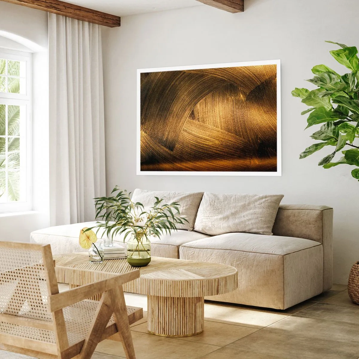 Poster - Într-un labirint de aur - 100x70 cm