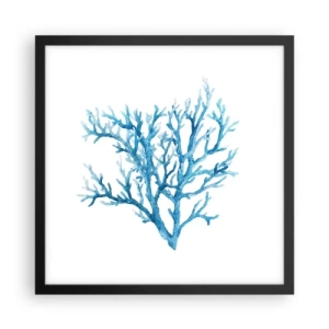 Poster în ramă neagră - Filigranul marin - 40x40 cm
