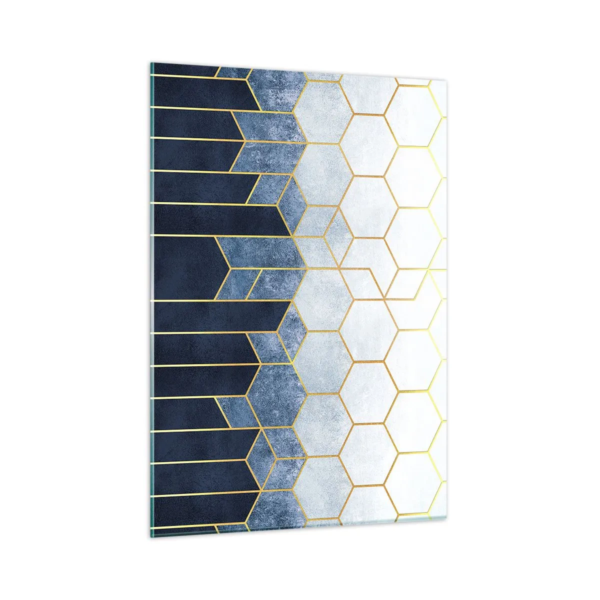 Tablou pe sticlă - Compoziție în ritm sincopat - 50x70 cm