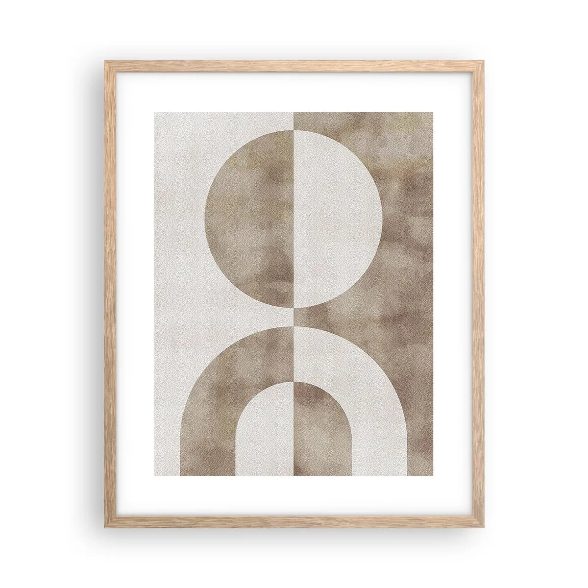 Poster în ramă de stejar deschis - Similitudini și diferențe - 40x50 cm