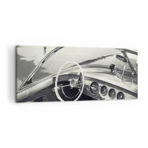 Tablou pe pânză - E timpul pentru cei bogați - 100x40 cm