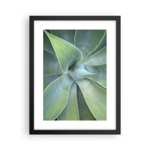 Poster în ramă neagră - Nașterea verdeții - 30x40 cm