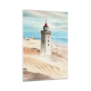 Tablou pe sticlă - Privind mereu marea - 50x70 cm