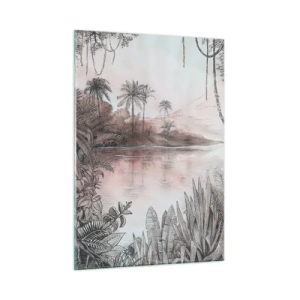 Tablou pe sticlă - Jurnalul unui explorator din secolul al XIX-lea - 50x70 cm