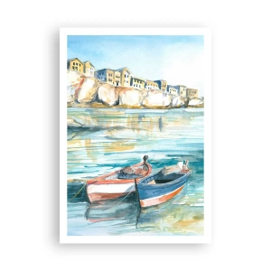 Poster - Peisaj în azur - 70x100 cm