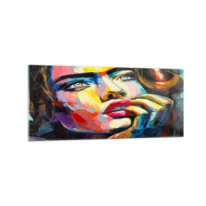 Tablou pe sticlă - Visele ca niște păsări se înalță pe cer - 120x50 cm