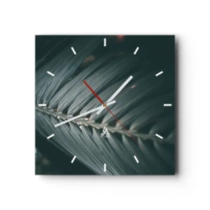 Ceas de perete - Ceas pe sticlă - Precizia naturii - 30x30 cm