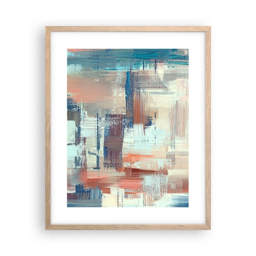 Poster în ramă de stejar deschis - Întinde-te spre lumină - 40x50 cm