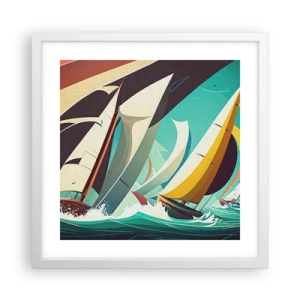 Poster în ramă albă - Voinici și învingători - 40x40 cm