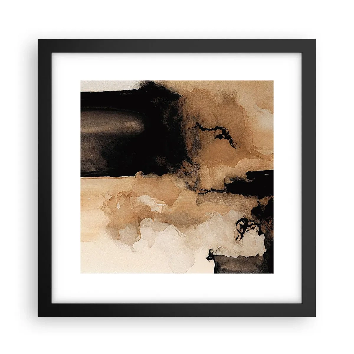 Poster în ramă neagră - O abstractizare intrigantă - 30x30 cm