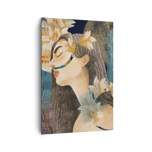 Tablou pe pânză - Povestea prințesei cu crini - 70x100 cm