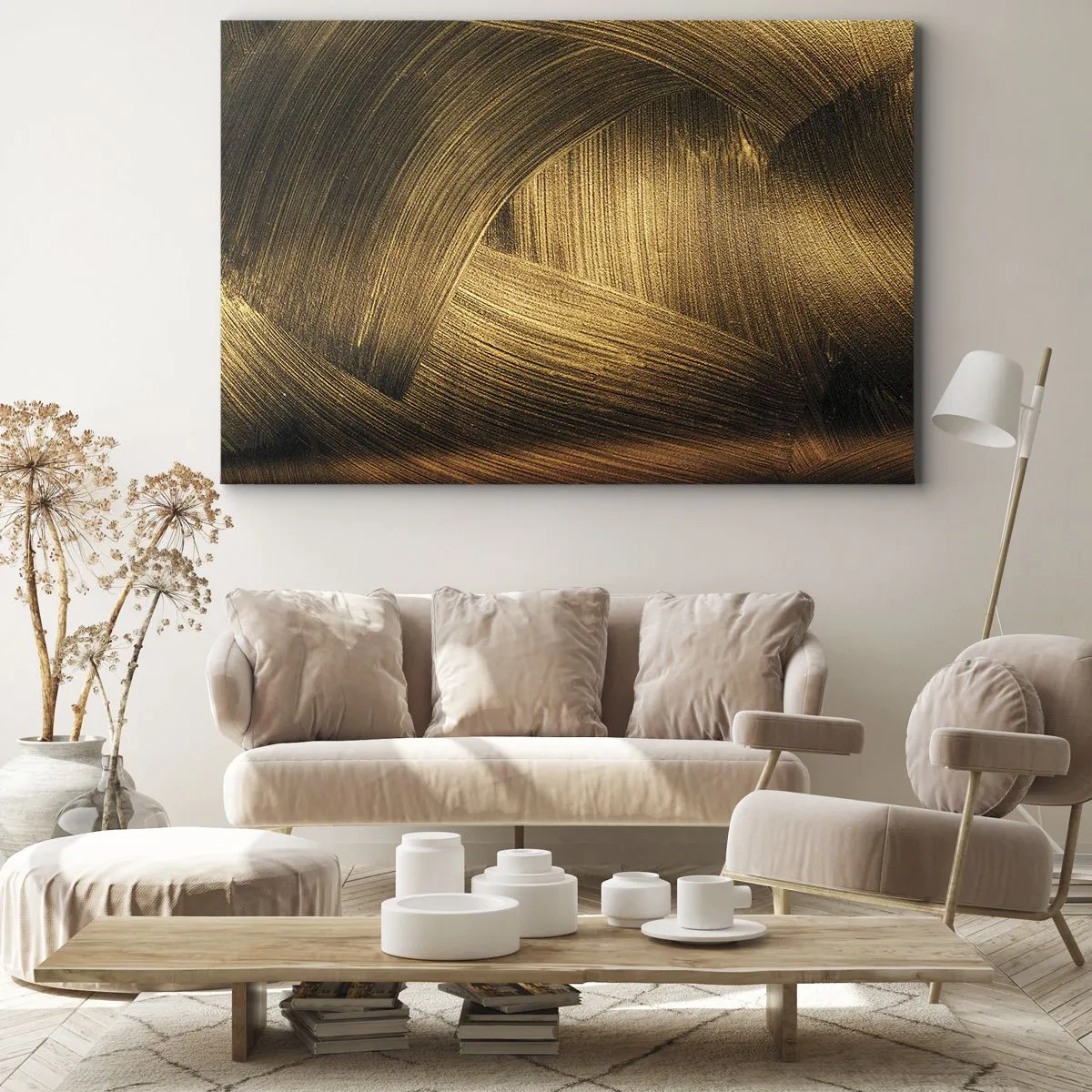 Tablou pe pânză - Într-un labirint de aur - 100x70 cm