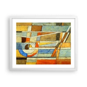 Poster în ramă albă - Cubismul în construcție - 50x40 cm