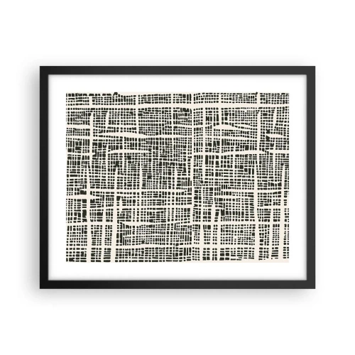 Poster în ramă neagră - O compoziție țesută - 50x40 cm