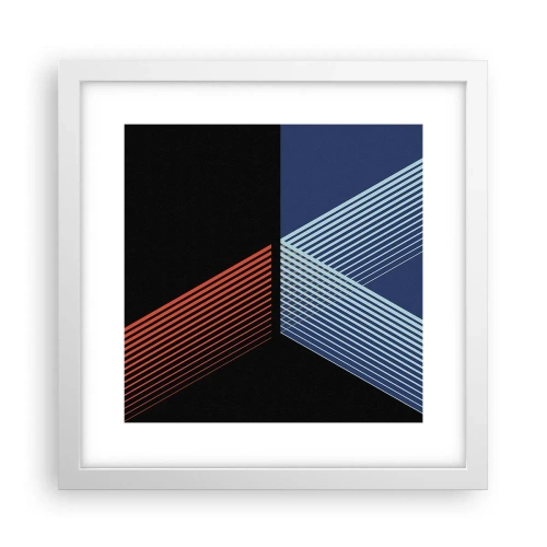 Poster în ramă albă - O poveste simplă - 30x30 cm