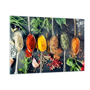 Tablou pe sticlă - Magie culinară - 120x80 cm
