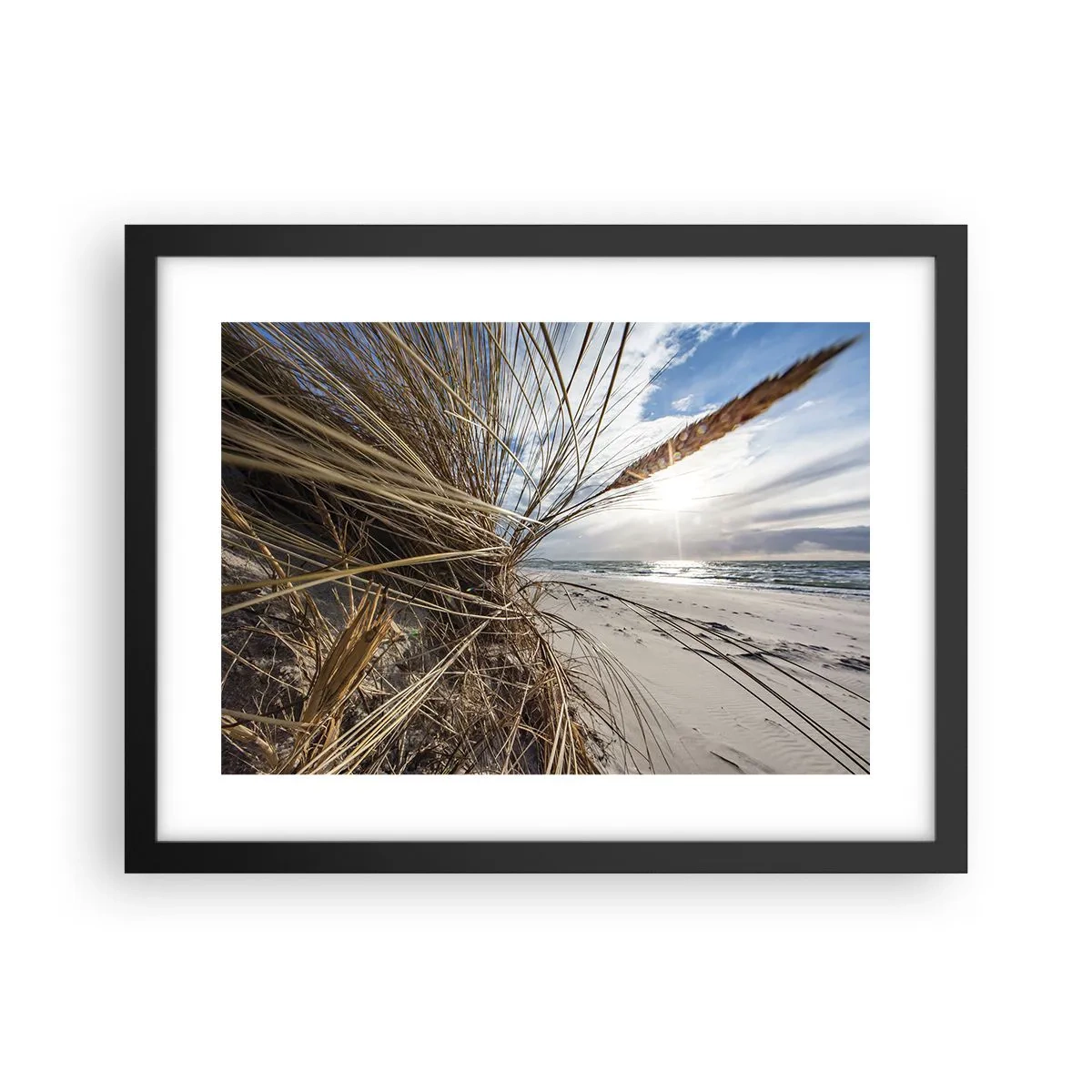 Poster în ramă neagră - O întâlnire a elementelor - 40x30 cm