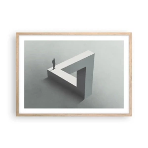 Poster în ramă de stejar deschis - Și totuși este posibil - 70x50 cm