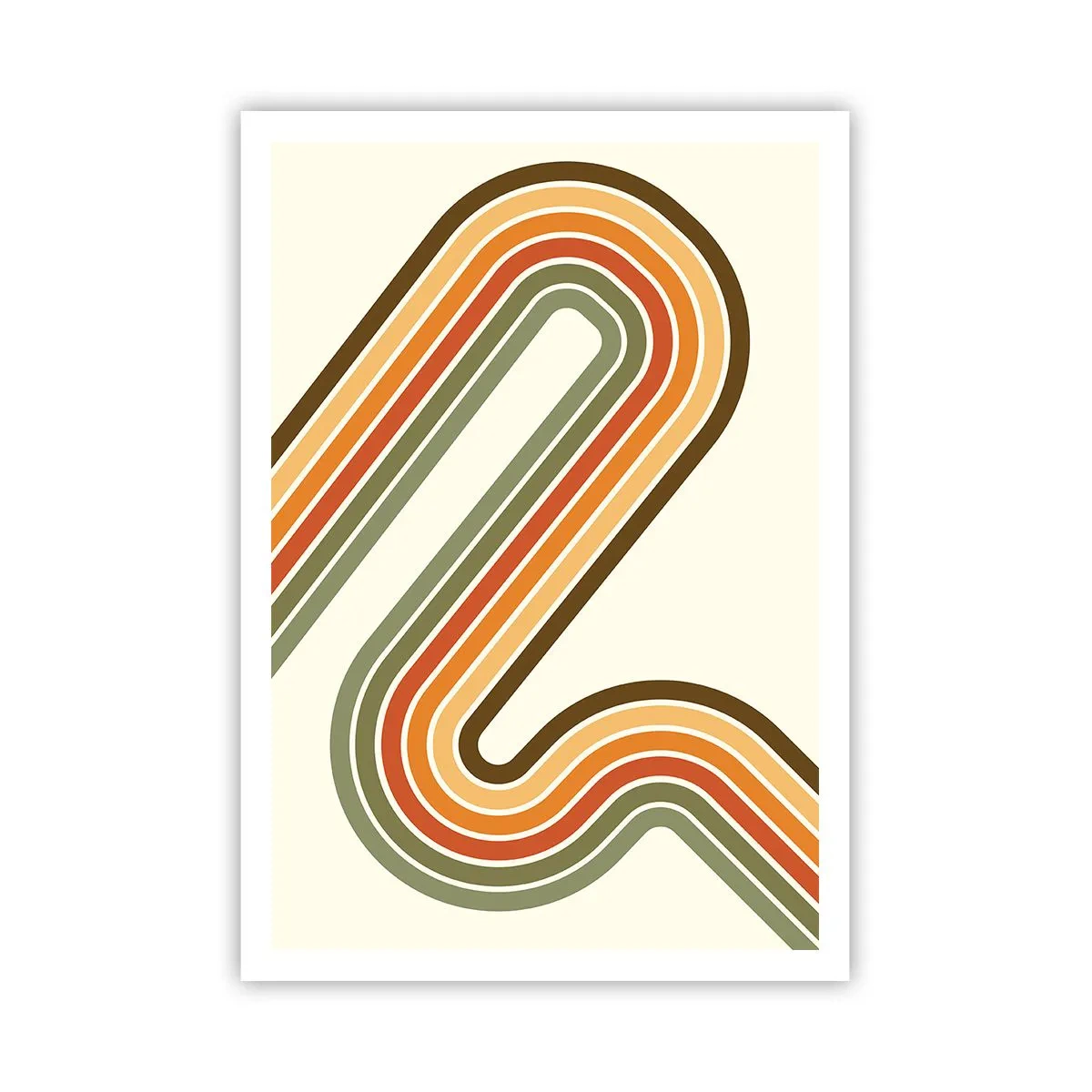 Poster - Cu zigzag până la destinație - 70x100 cm