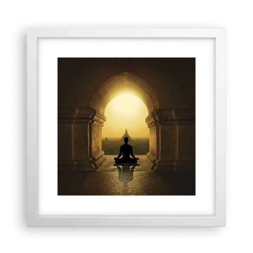 Poster în ramă albă - Armonie completă - 30x30 cm