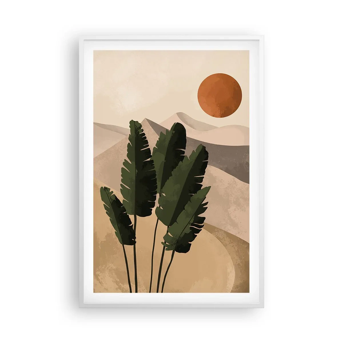 Poster în ramă albă - Triumful vieții - 61x91 cm