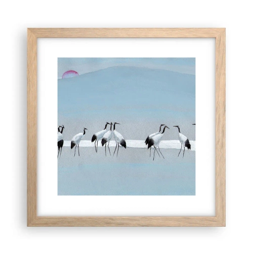 Poster în ramă de stejar deschis - După o zi fierbinte - 30x30 cm