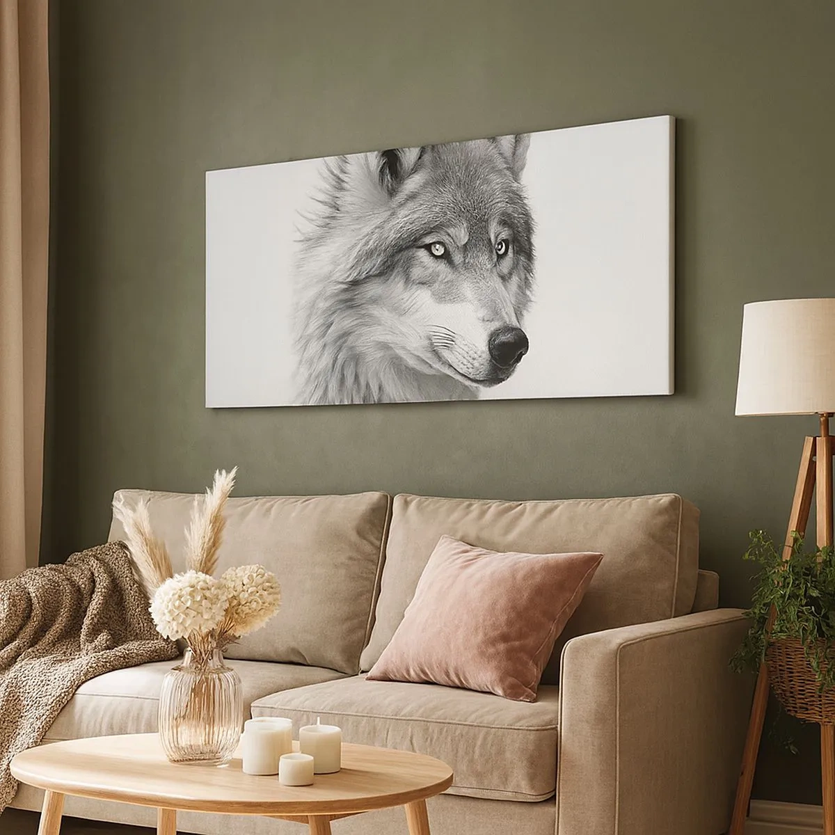 Tablou pe pânză - Alfa - fără îndoială - 100x40 cm