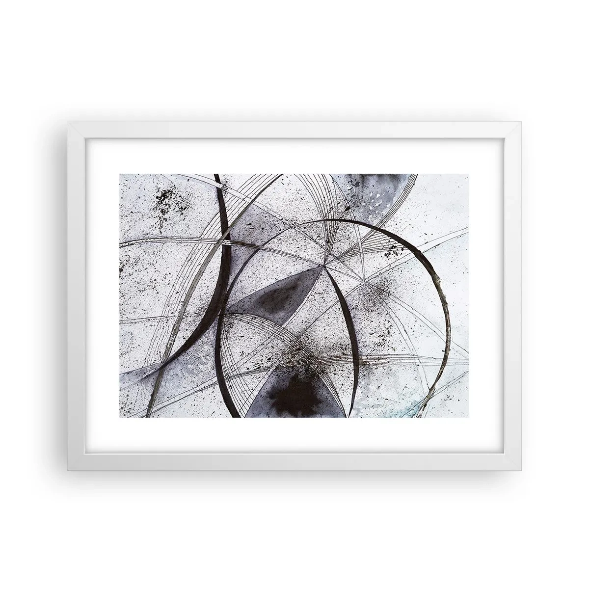 Poster în ramă albă - O fantezie futuristă - 40x30 cm